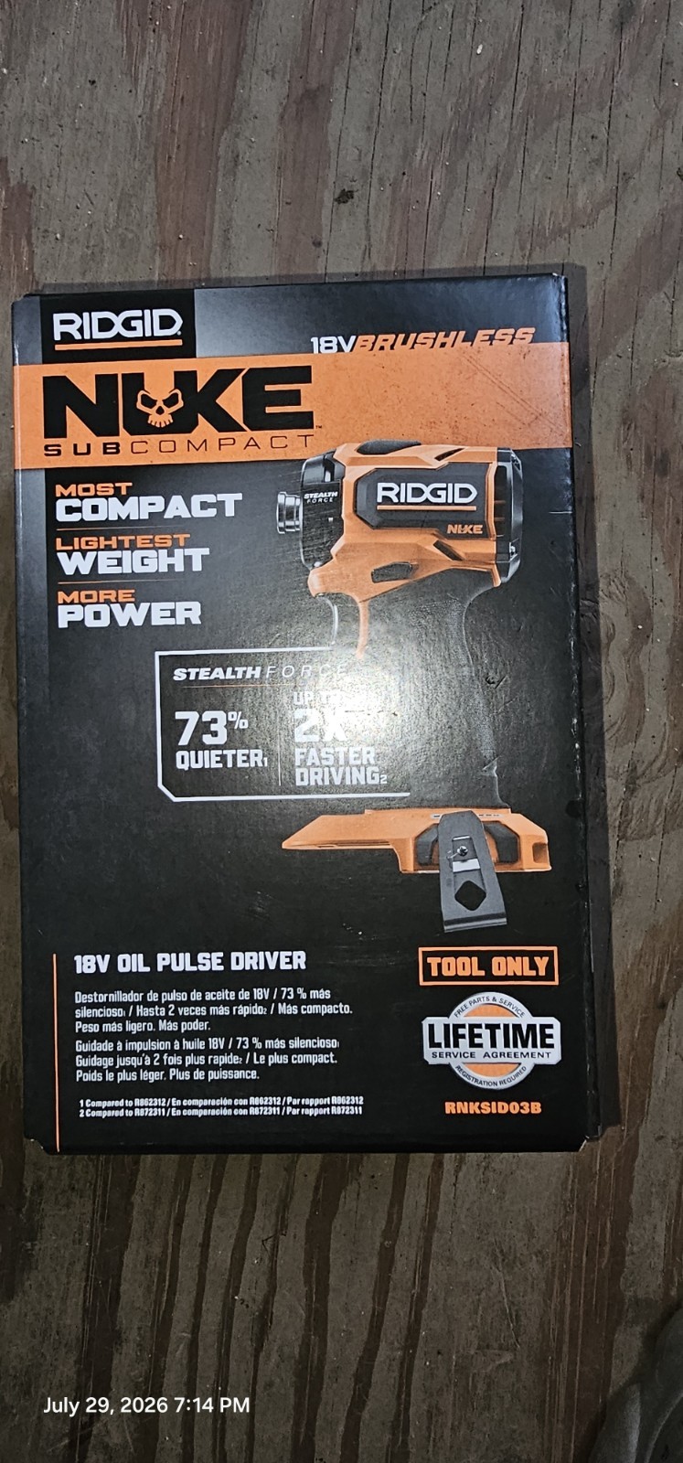 Ridgid hydraulic Impact Diver NUKE