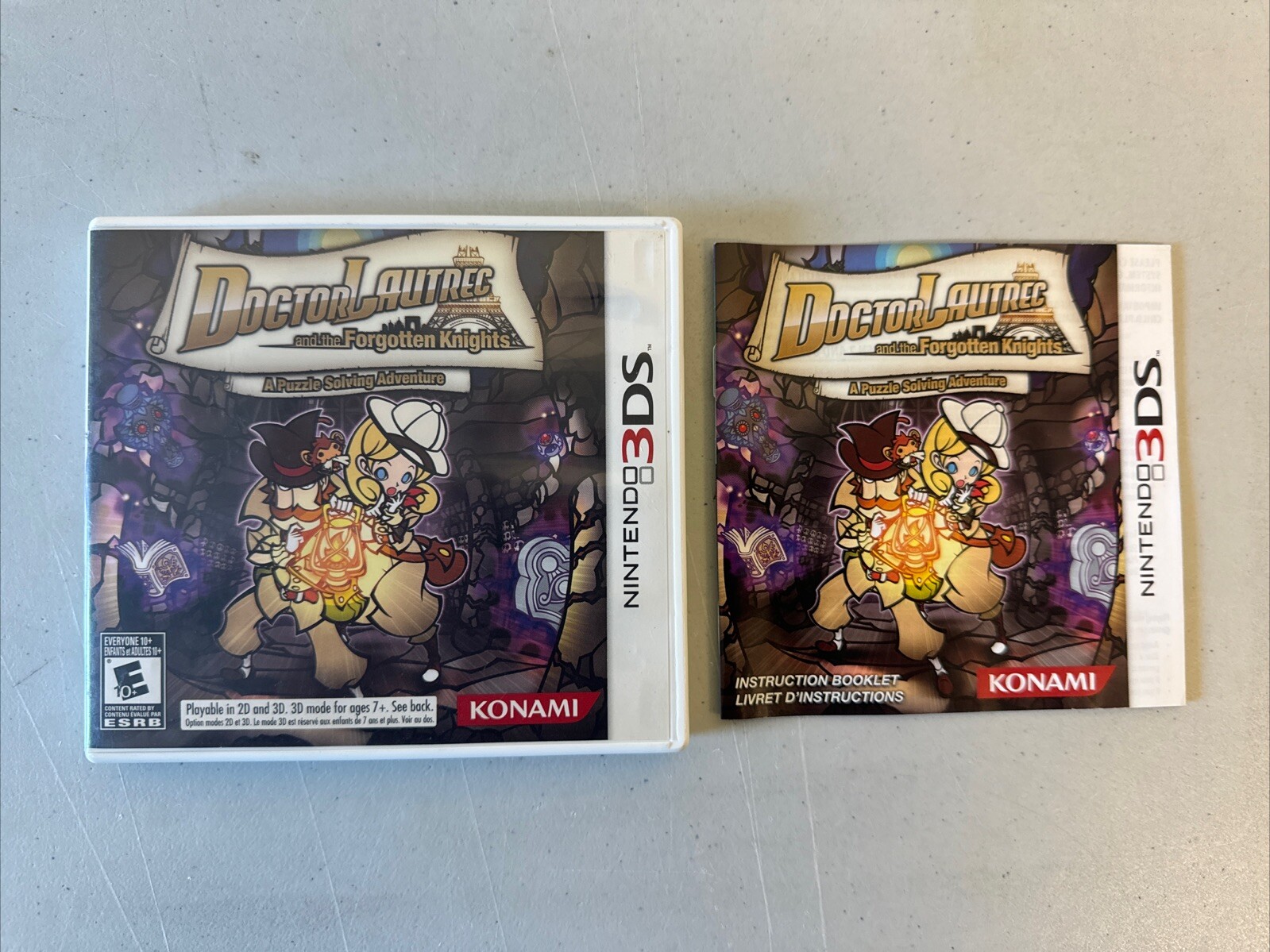 Doctor Lautrec and the Forgotten Knights 3DS - OEM Case & Manual Only - No Game