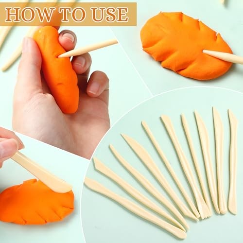 10 Set Pcs Clay Sculpting Tools - Different Shapes - Plastic 100 Classic Style
