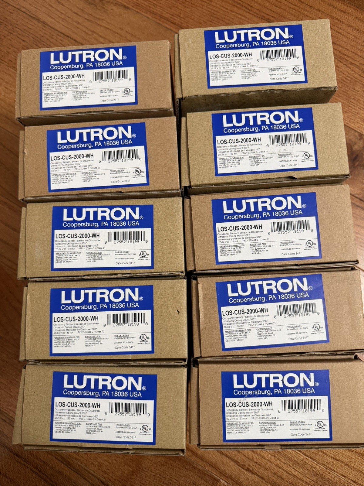 LUTRON LOS-CUS-2000-WH Occupancy Sensor