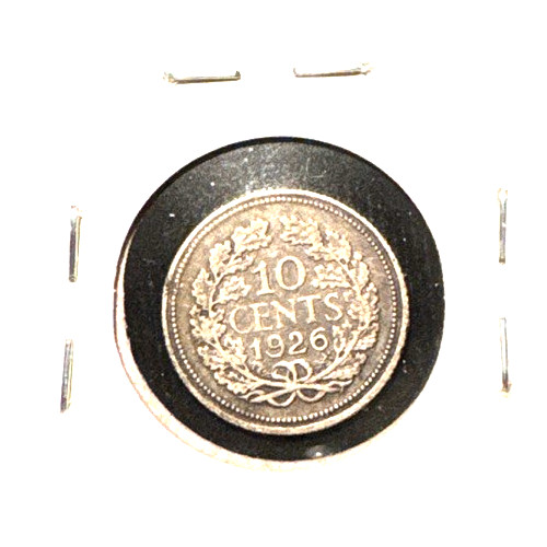 Netherlands 1926 10 cents KM 163 VF