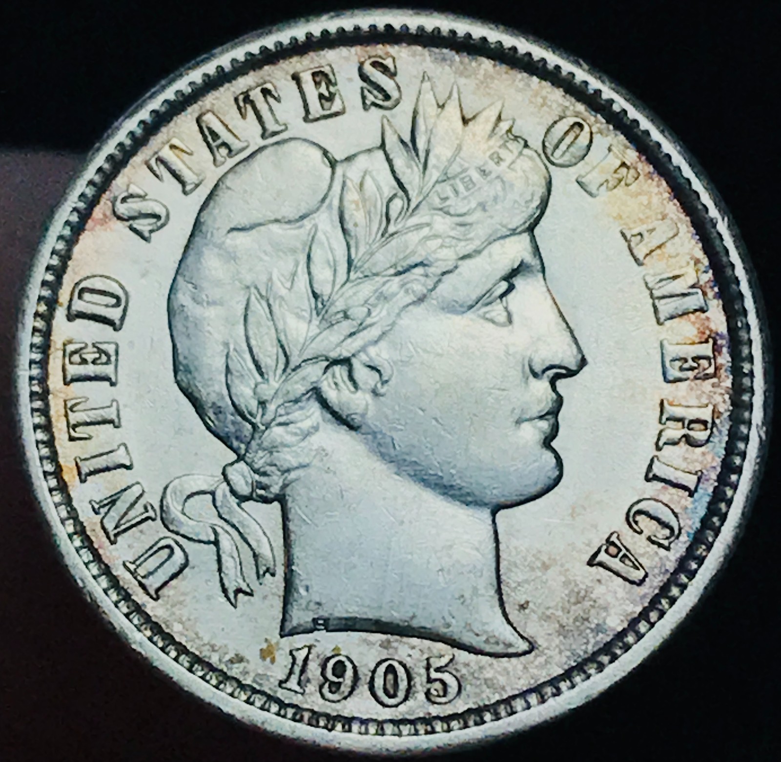 1905 Barber Dime 10c Liberty Head UNCIRCULATED Choice Silver US Coin CC30617