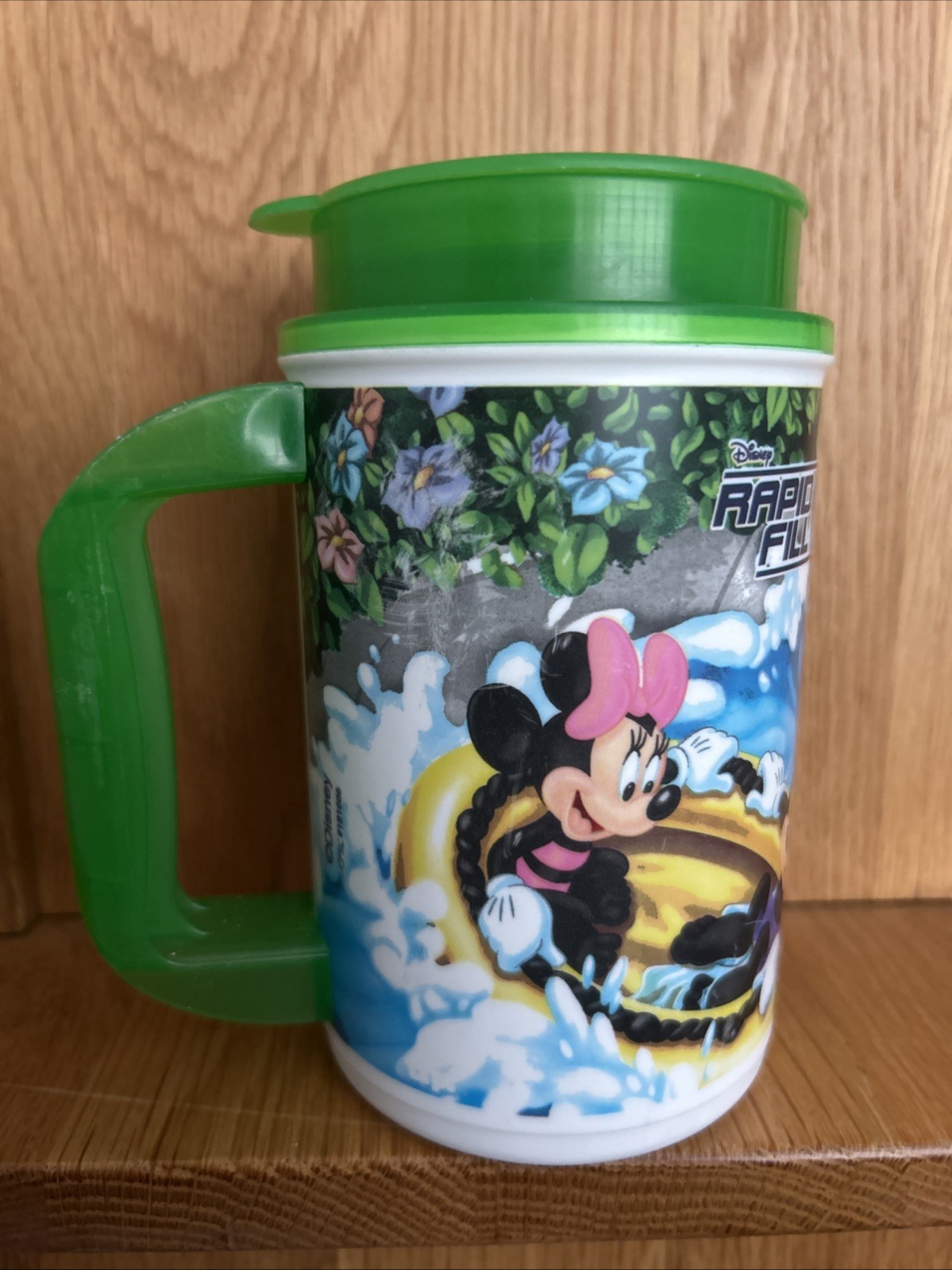 Disney Parks Water Park Refill Souvenir Cup Travel Mug Lid Rapid Fill Goofy