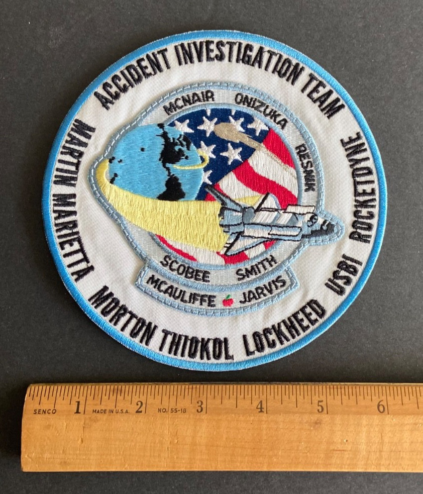 Original NASA STS-51L CHALLENGER ACCIDENT INVESTIGATION TEAM Space Patch