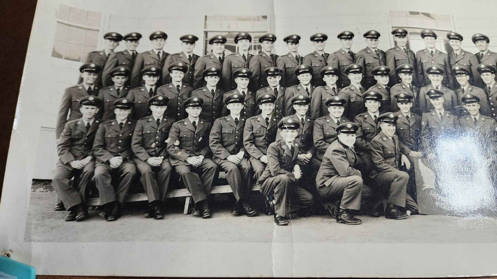 Vtg 1952 USAF Photo - Flight 2562, Sqdn 3744 Honor Flight 1952 Sheppard AFB - TX