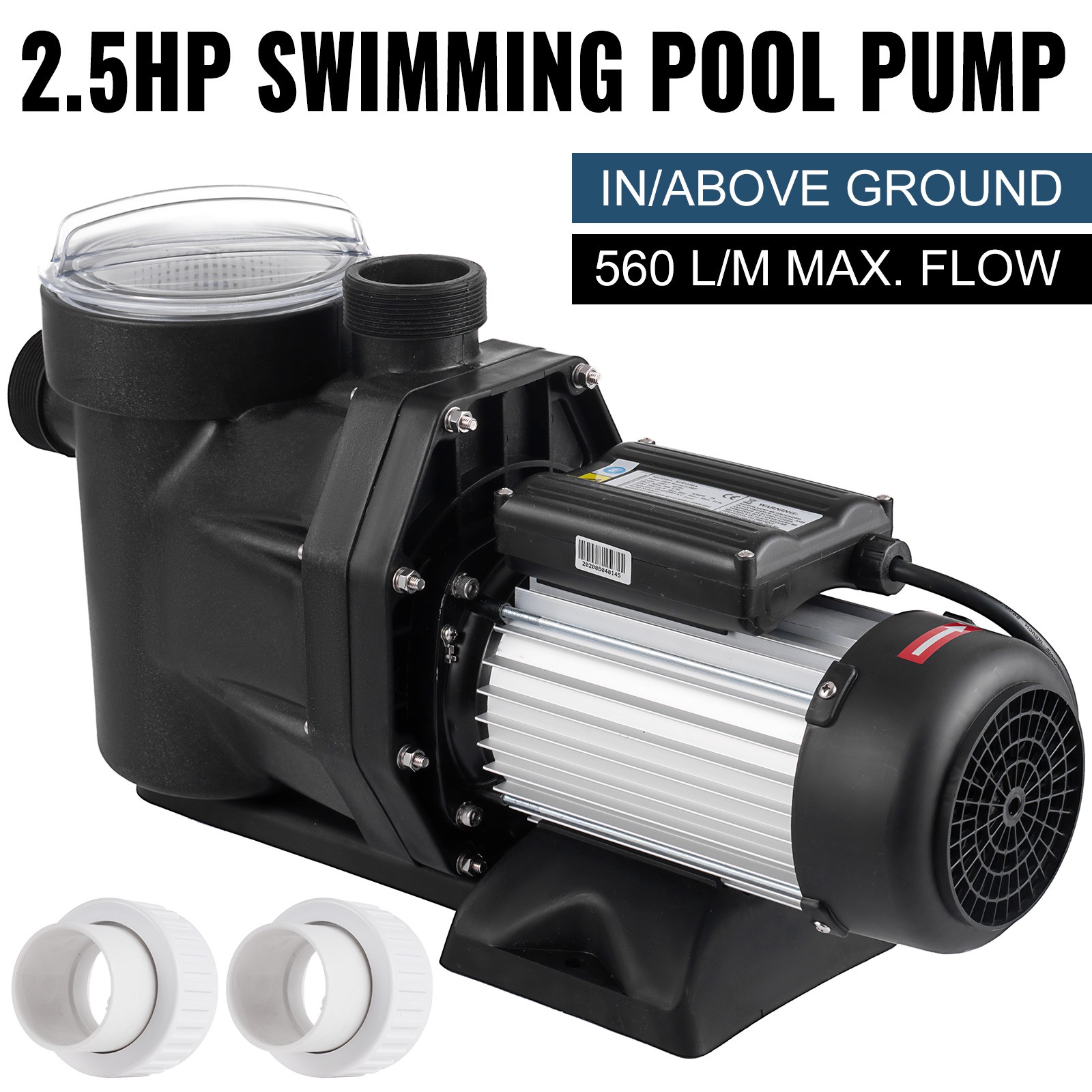 Hayward 2.5HP Swimming Pool Pump In/Above Ground w/ Motor Strainer Filter Basket