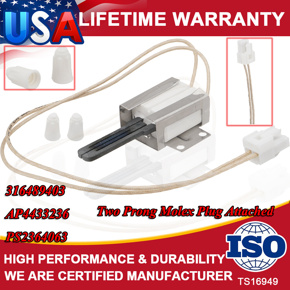 Gas Oven Igniter 760-423 for Frigidaire Kenmore A04454501 316489403 5304508786