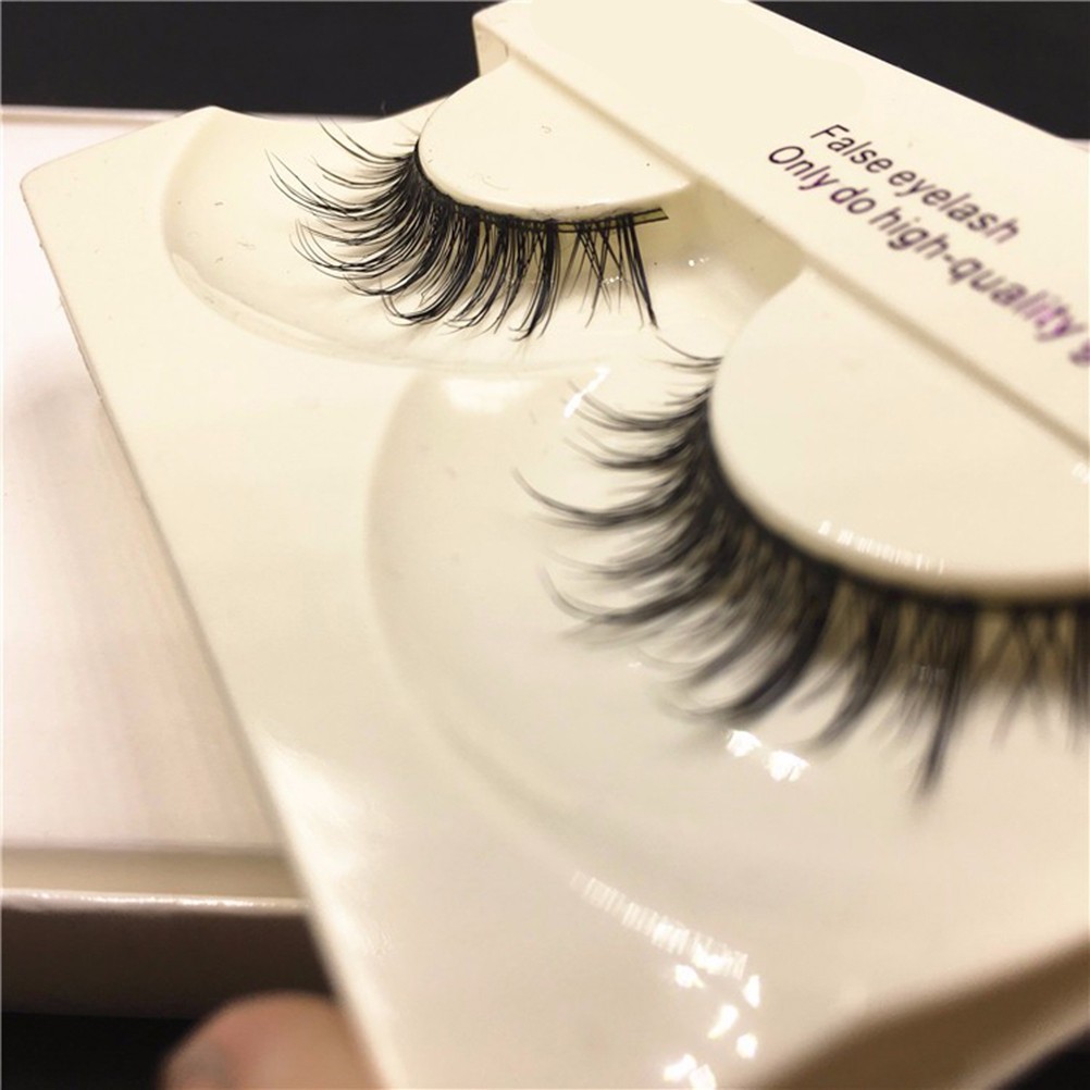 Reusable High-End False Eyelash Black Long Thick Natural Lashes for Makeup