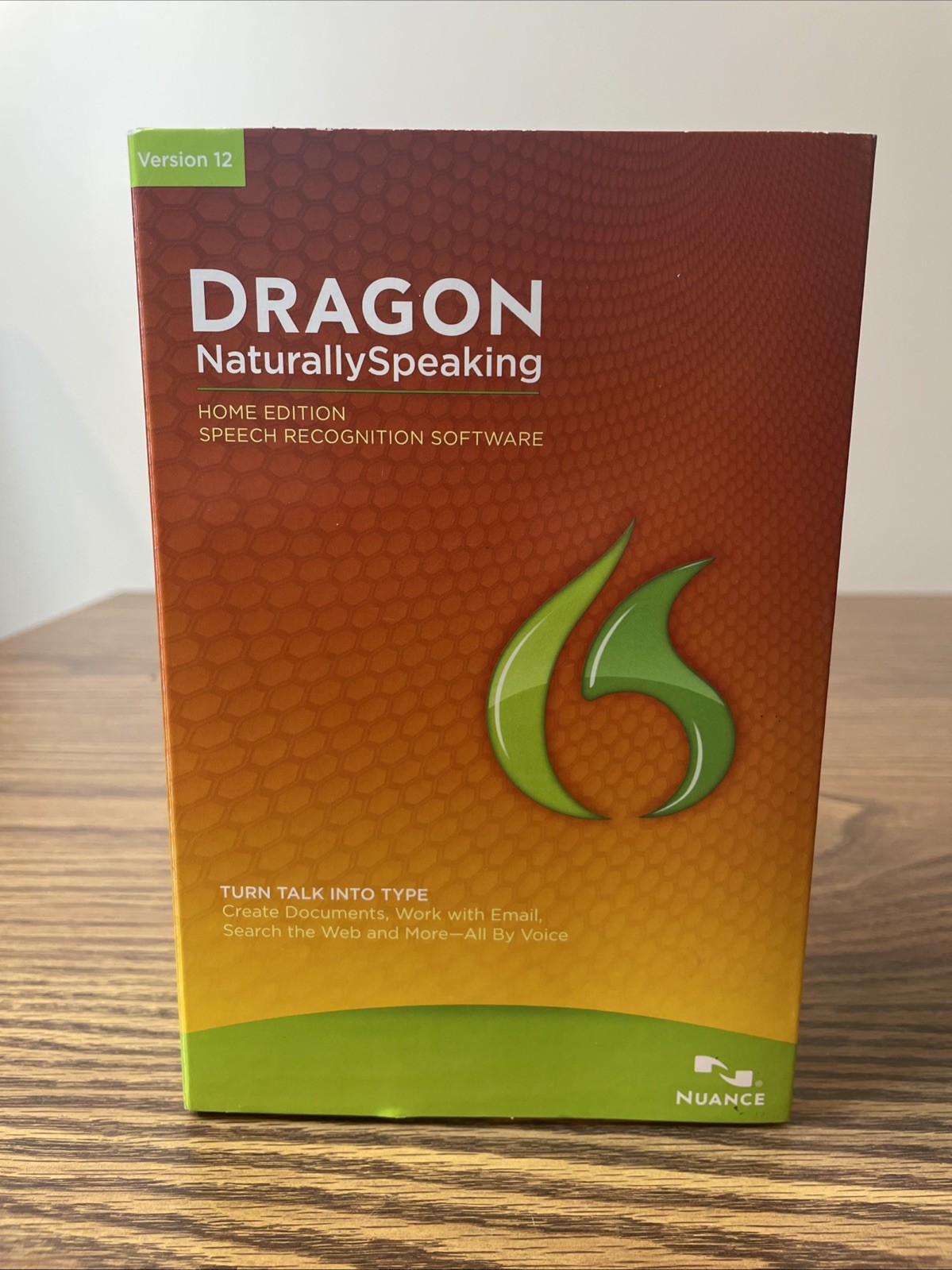 Dragon Naturally Speaking Home Edition Version 12 Speech Recognition Preowned