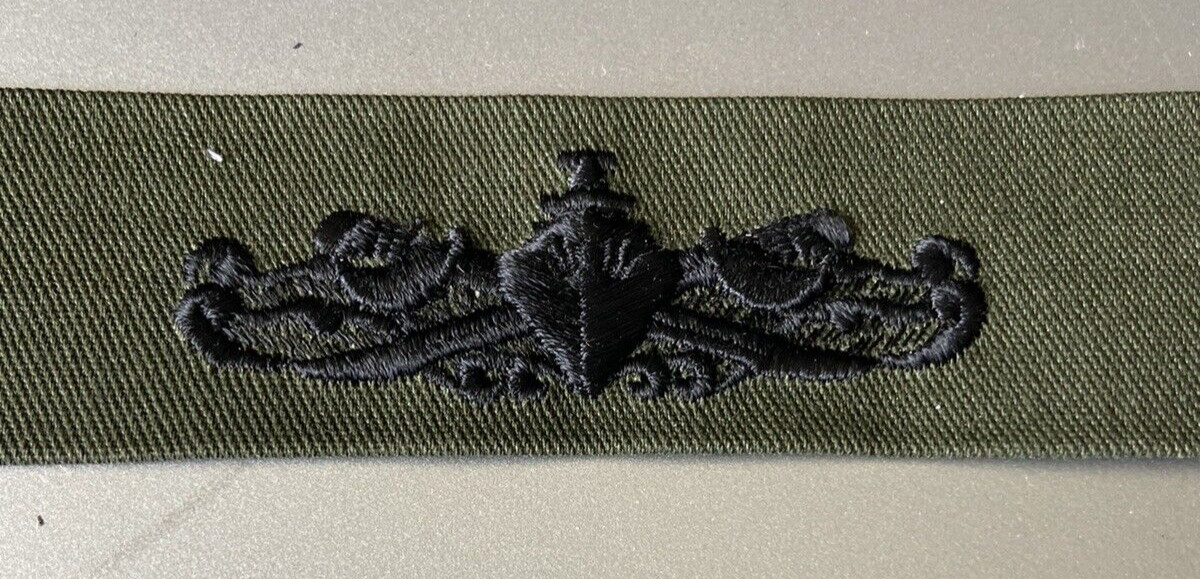 US Navy Enlisted Surface Warfare Coveralls Cloth Rating Strip Green USN