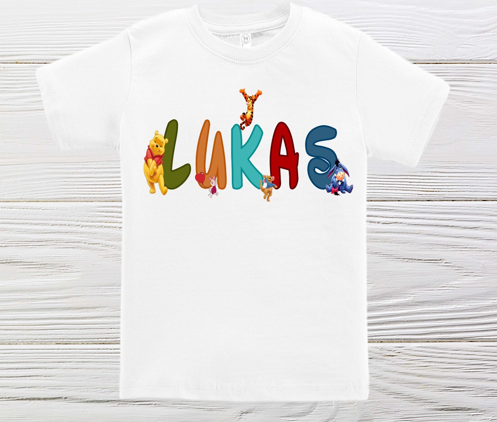 Winnie the Pooh personalized boys shirt- Pooh boys shirt- Name boys shirt