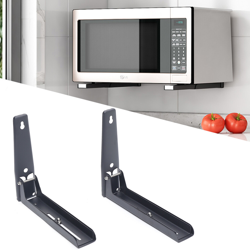 Heavy Duty Microwave Bracket Wall Mounted Rack Stainless Steel Shelf Adjustable