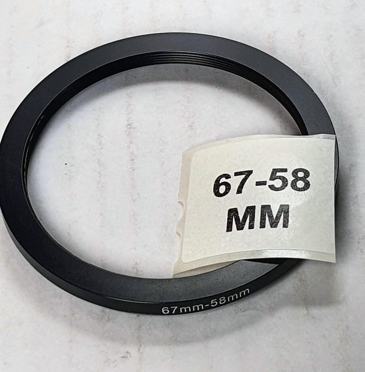 67-58mm Step-Down Lens Filter Converter Adapter Ring 67mm-58mm Metal E67 to E58