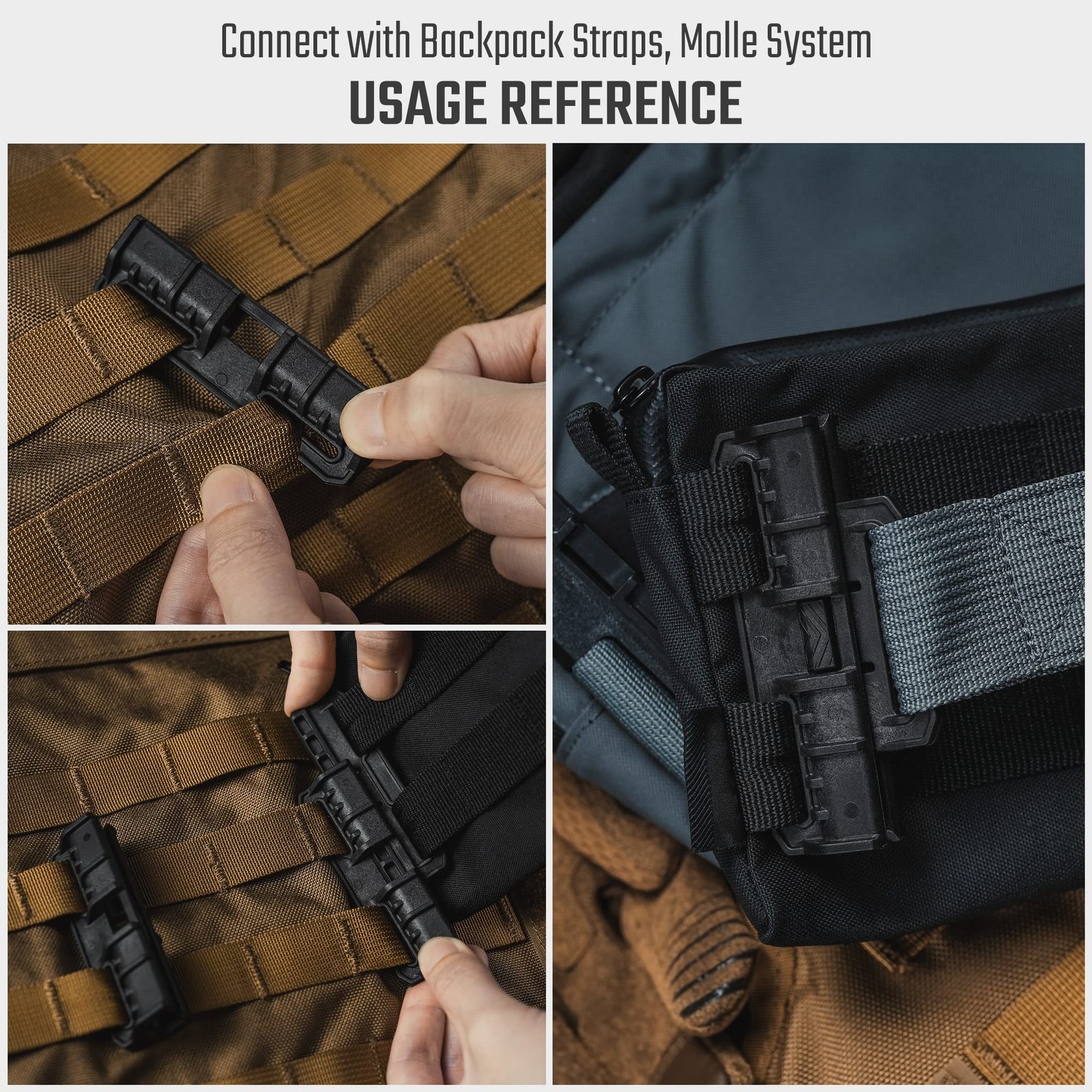 TACTICAL_GEEK TGCodeG6 Quick-Release Connect Buckles, No-Sew, Easy to Operate...