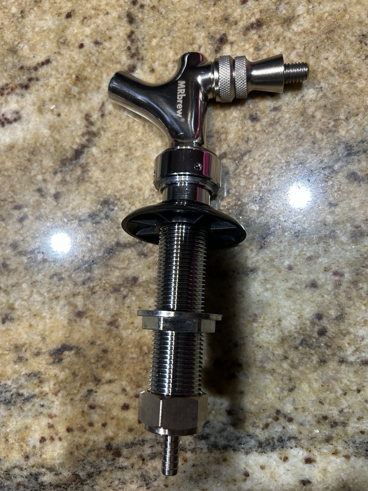MRbrew Upgraded Draft Keg Tap, All Commercial 304 Stainless Steel, 4in Wall