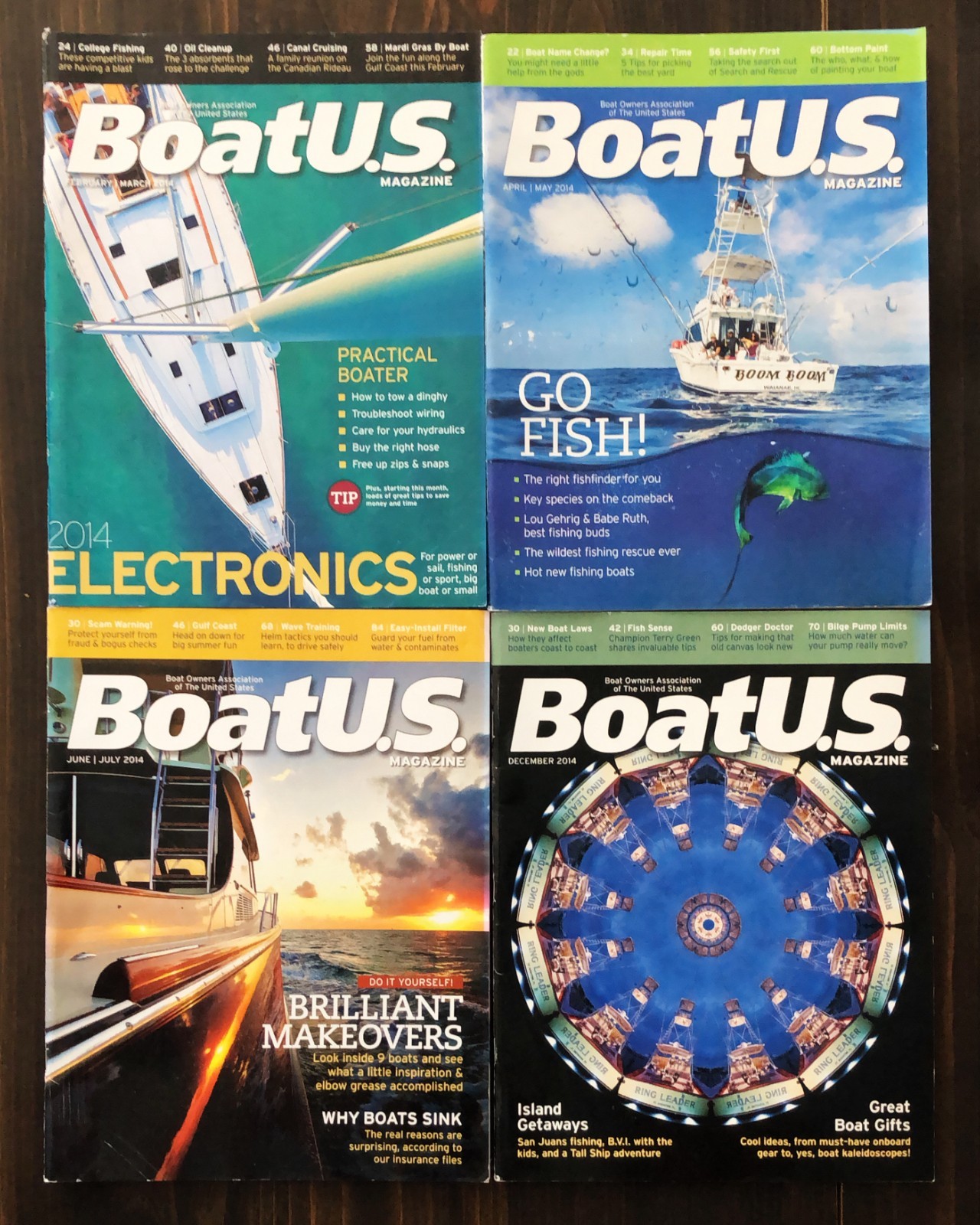 2014 Boat US Magazine - Lot of 4
