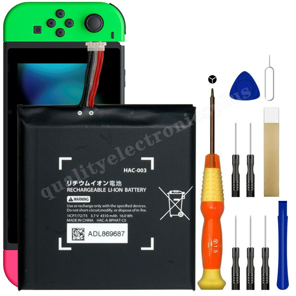 New 4310mAh HAC-003 Replacement Battery for Nintendo Switch Console With Tool