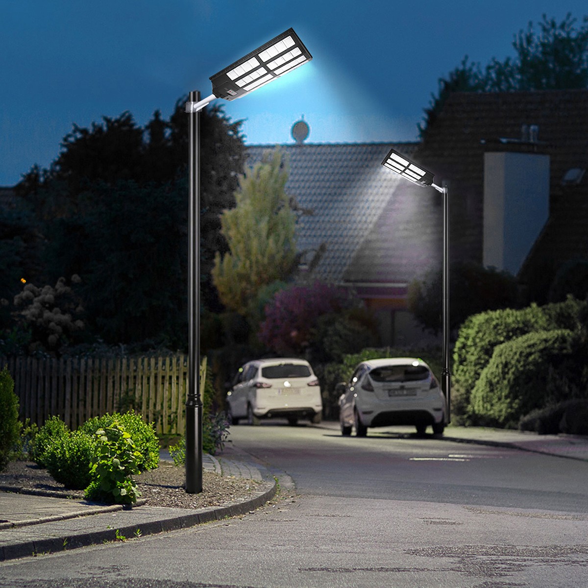 20000000LM Commercial Solar Street Light Outdoor Dusk to Dawn Solar Super Bright