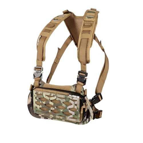 HK Army Hostile Sector Chest Rig - MOLLE Tactical Airsoft Vest (Camo)