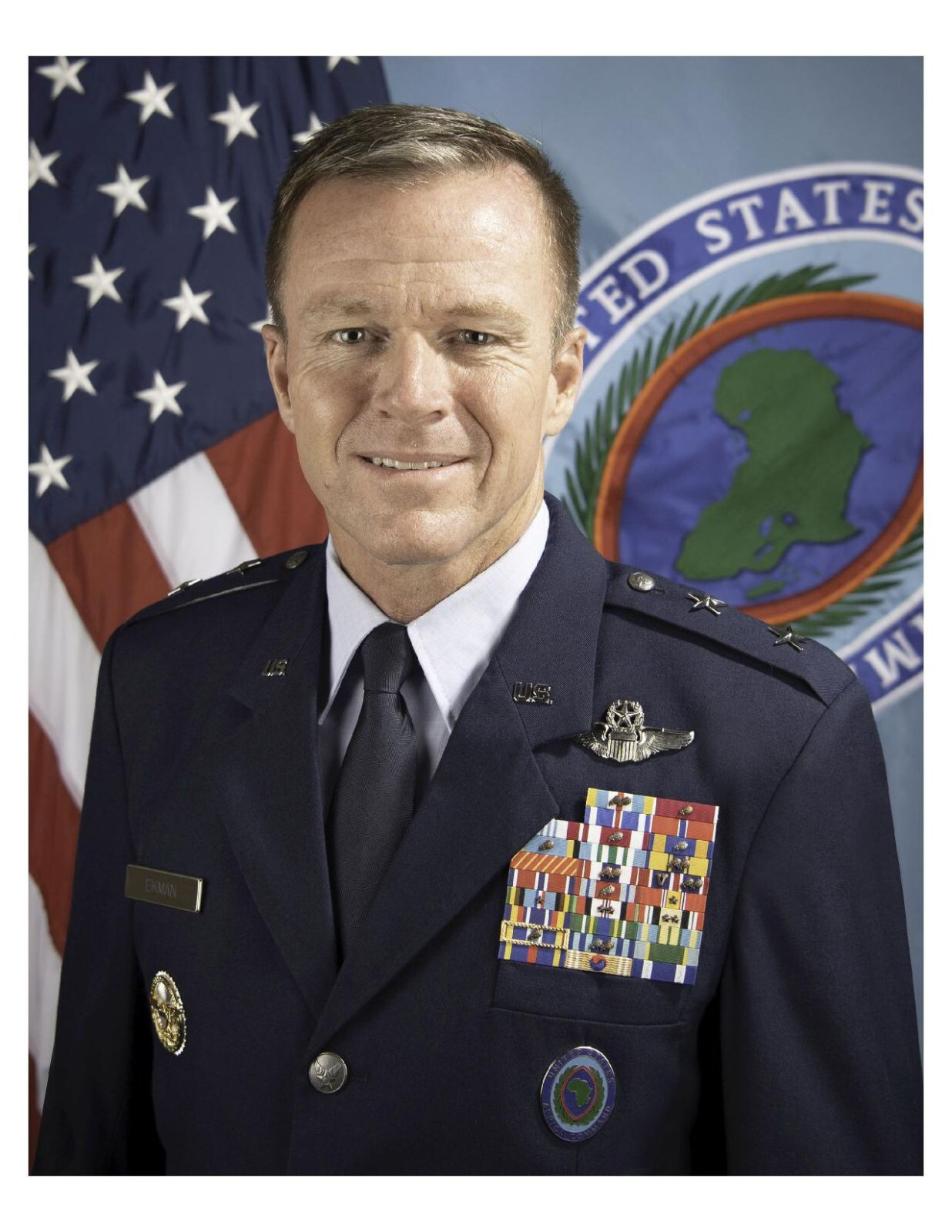 United States Air Force General Kenneth P. Ekman 8x10 Photo #4 On 8.5" x 11"