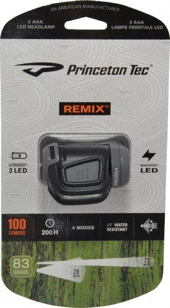 Princeton Tec White LED Bulb, 300 Lumens, Hands-free Flashlight Black, Gray P...