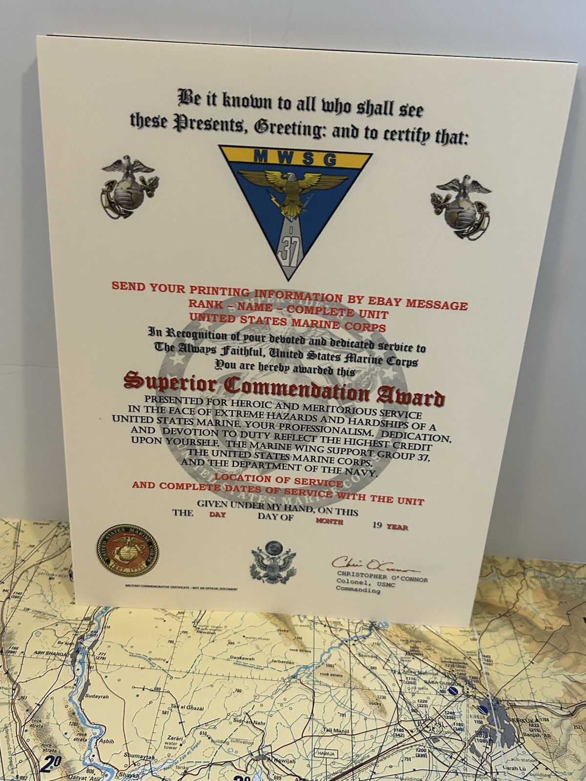 U.S.M.C. / MARINE WING SUPPORT GROUP 37 - SUPERIOR COMMENDATION AWARD
