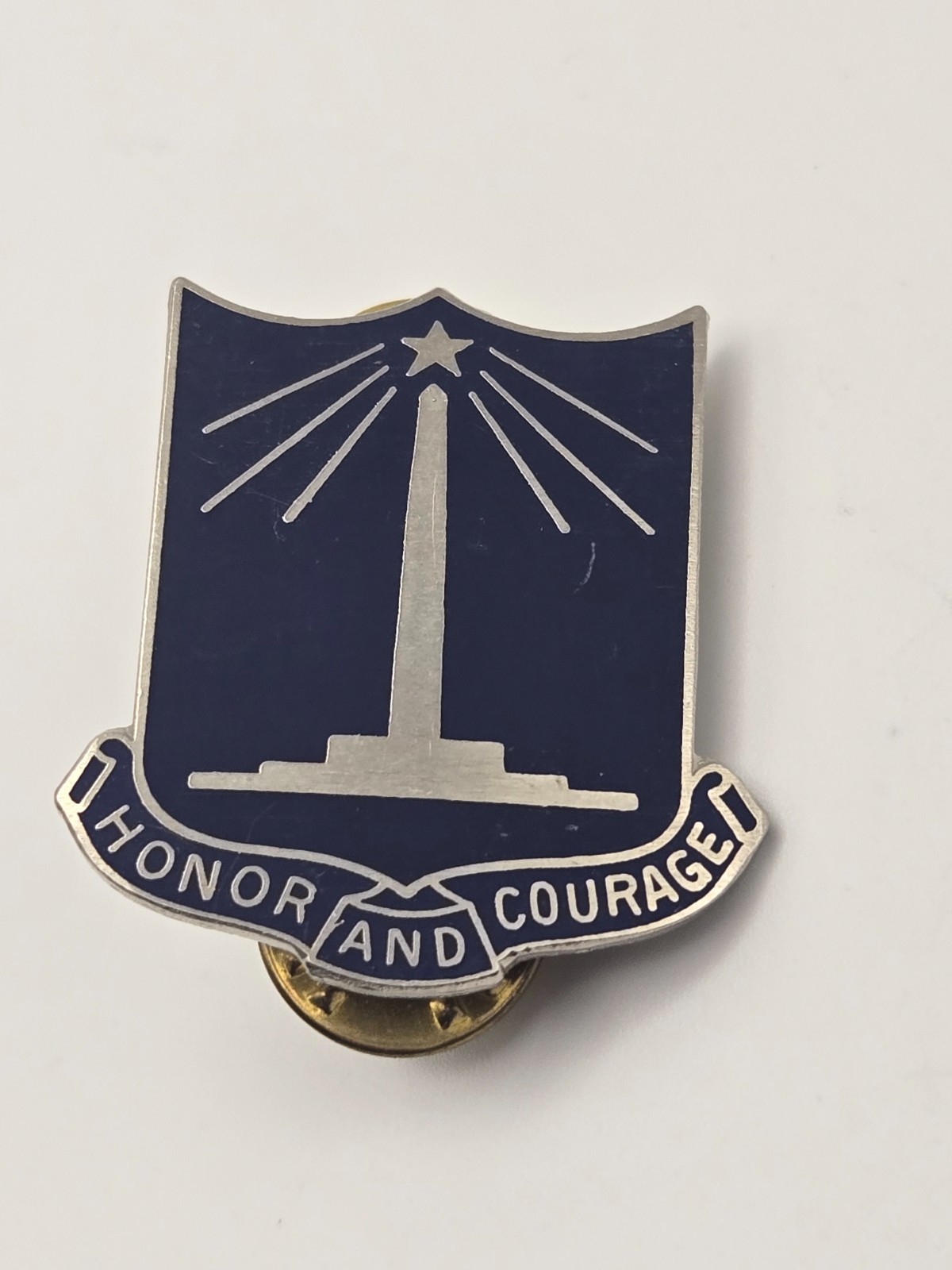 Vintage Army DUI Pin - "Honor and Courage" Army JROTC Houston