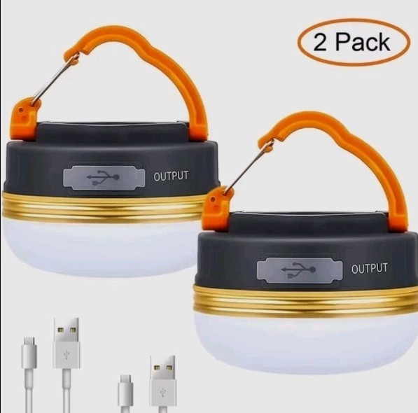 2PCS X10W LED Camping Lantern Tents lamp 1800mAh Portable Camping Lights Outdoor