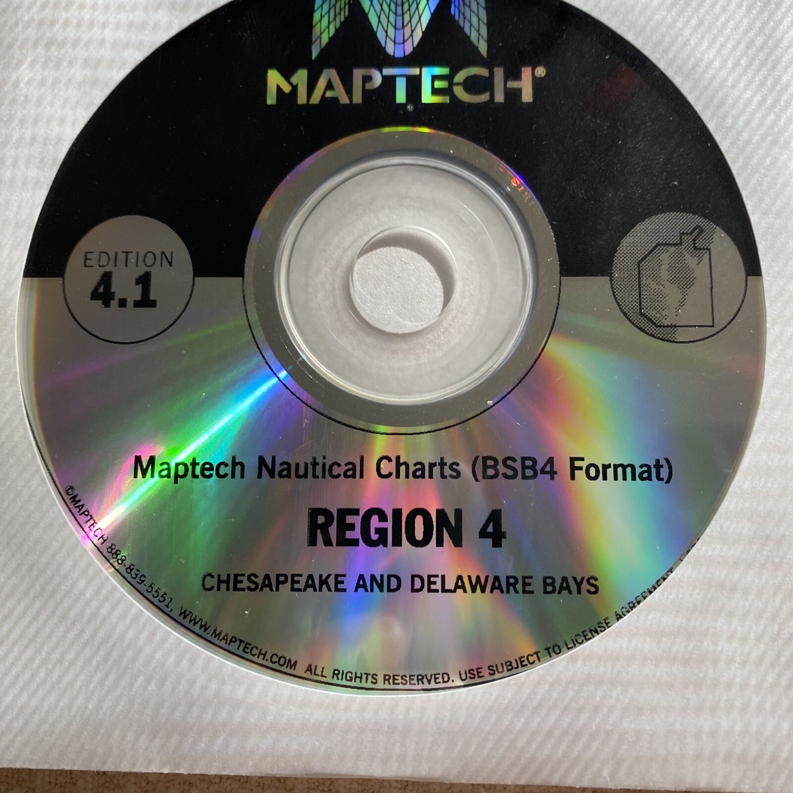 MapTech Digital ChartKit 2005 Region 4 Chesapeake & Delaware Bays BSB4 Format