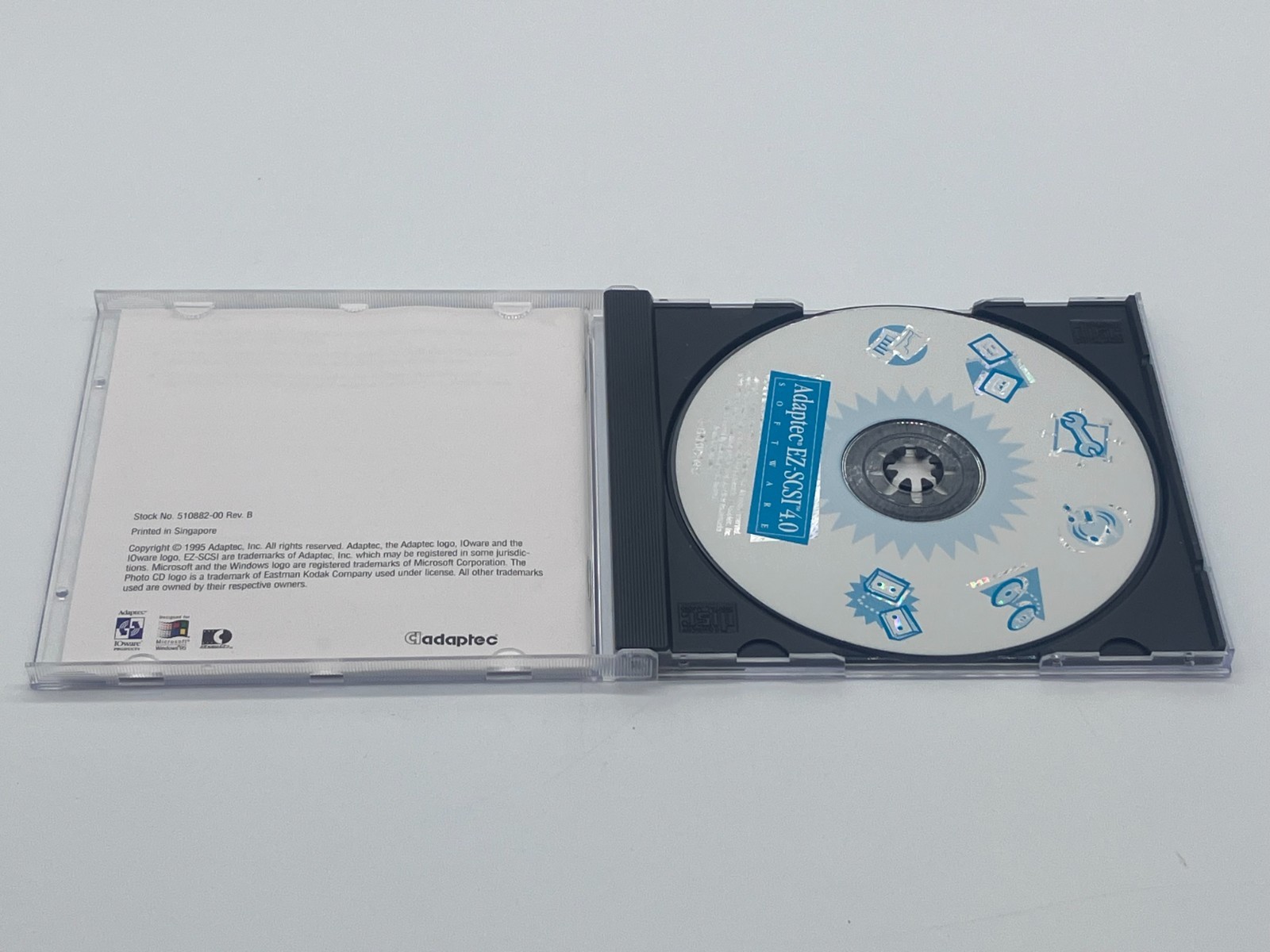 1995 Adaptec EZ-SCSI 4.0 Software For Windows 95/NT/3.1 Quick Reference Guide