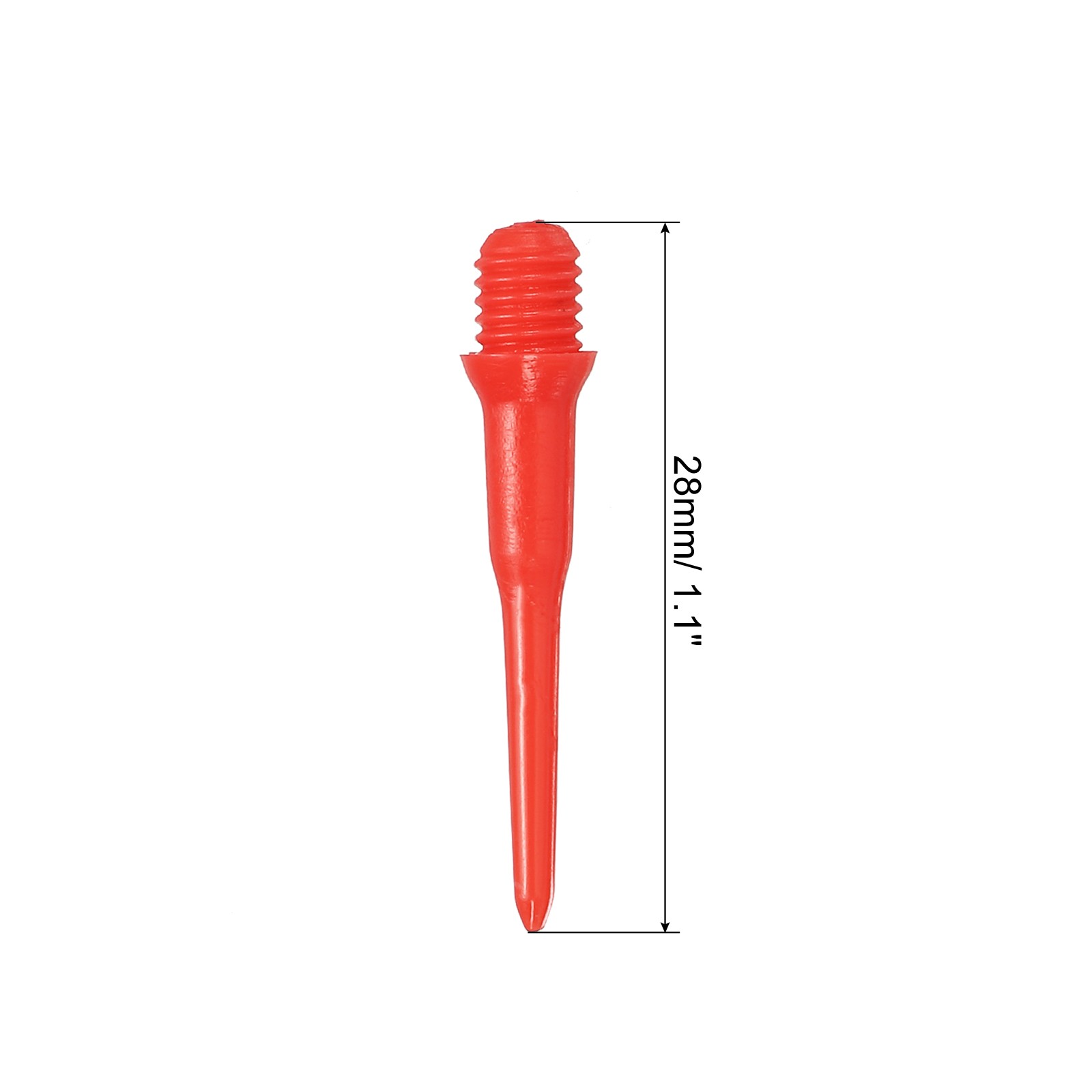 Plastic Dart Tips, 100 Pack 2BA Thread Soft Dart Tips Dart Accessories, Red