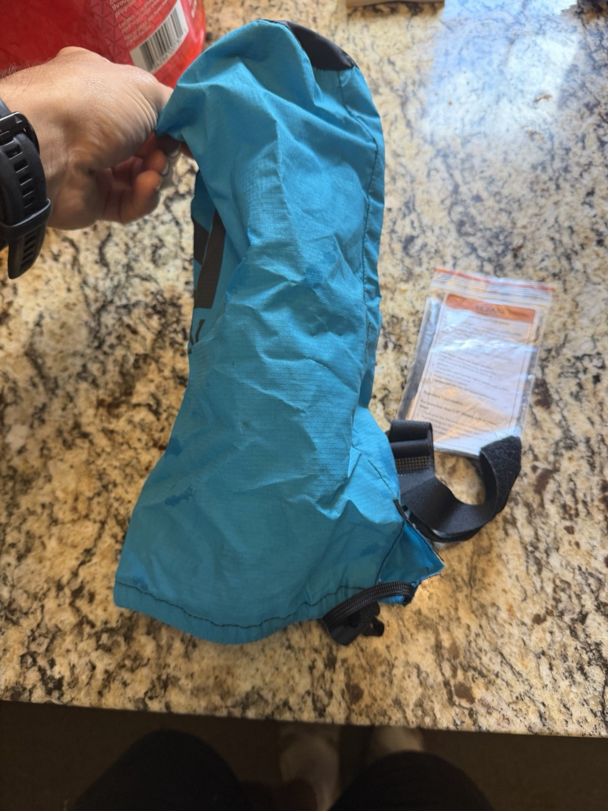 NEMO Quasar 3D Insulated Sleeping Pad Regular Wide BAG ONLY And Patch Kit