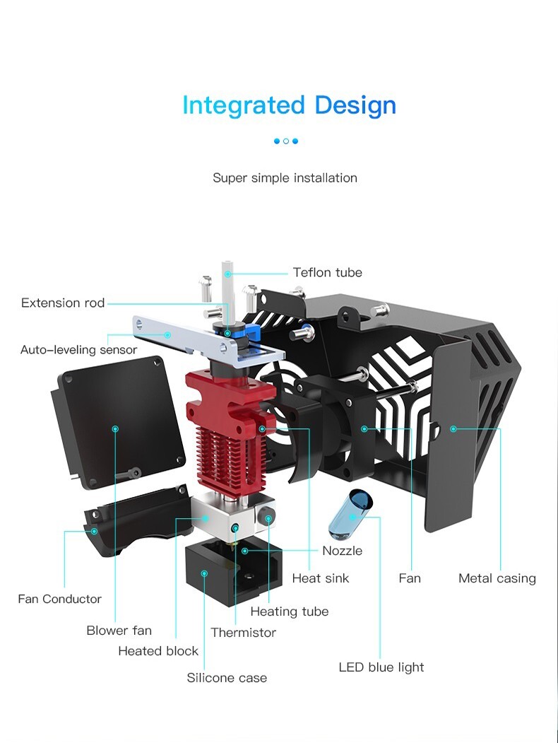Creality official CR-6 SE Full Hotend Kit for 3D pinter