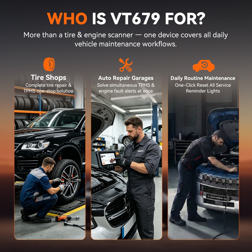 Thinkcar VT679 TPMS System Diagnostics Full System 28 Resets 3yr Free Updates