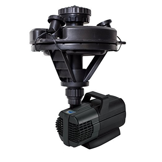 Oase 1/4 HP Floating Fountain With 3 Foutain Heads and 3 LED Lights 45383