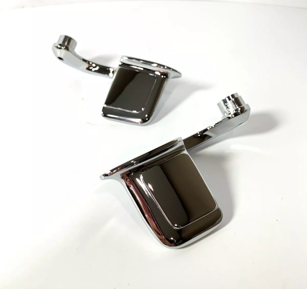 Pair Chrome Interior Door Handles Right & Left Side For 1959-67 Full Size GM Car