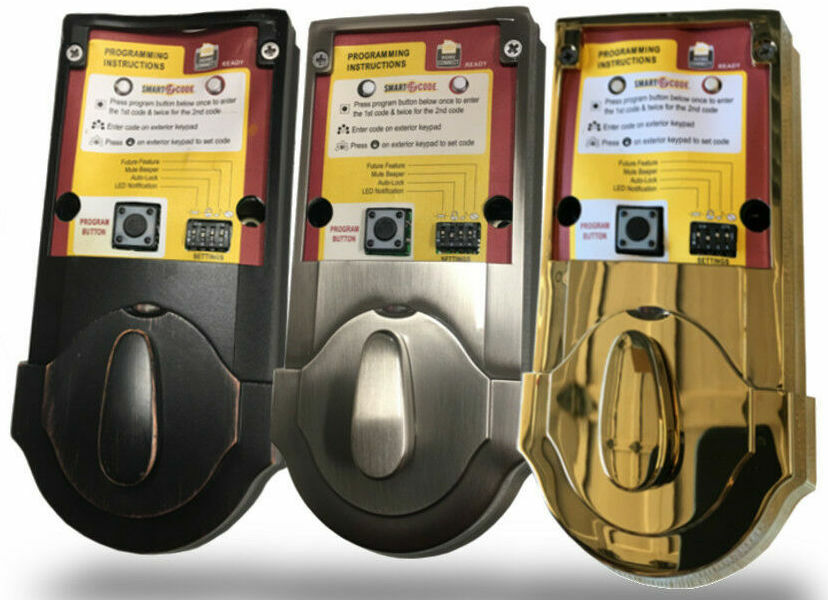 KWIKSET SMARTCODE KEYLESS ENTRY 909 or 910 DEADBOLT INTERIOR W/O COVER