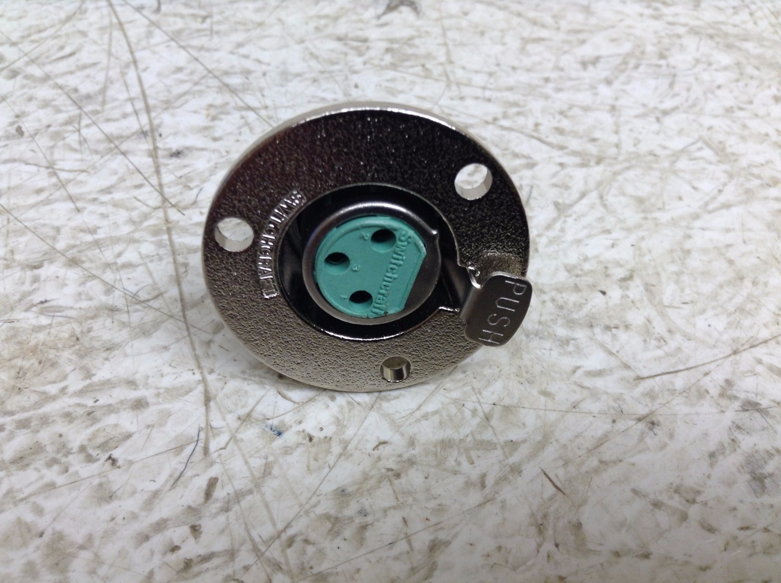 Switchcraft C3F Nickel Finish Chassis Mount Receptacle Connector New (TB)