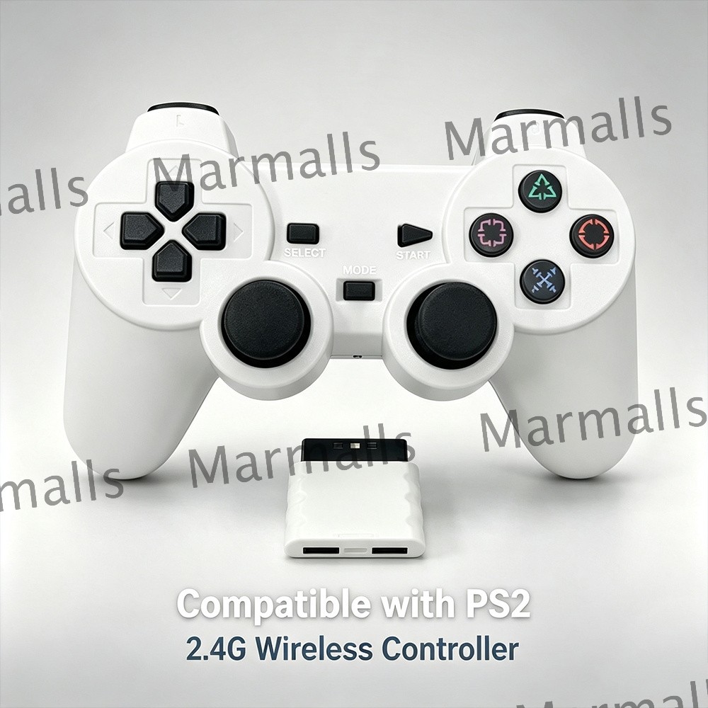 Wireless Controller For Sony PlayStation PS2 2.4GHz Dual Vibration Twin Shock