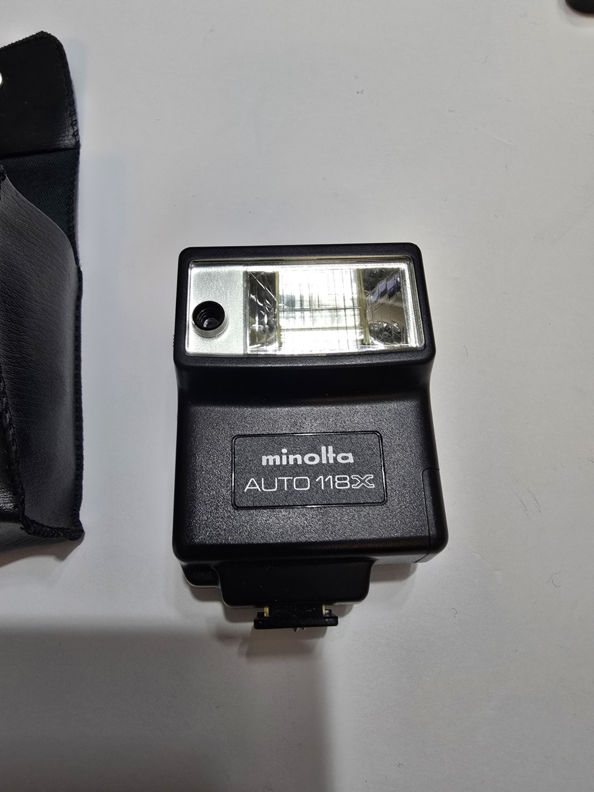 Minolta Auto 118x Flash And Original Minolta Case, Excellent Condition.