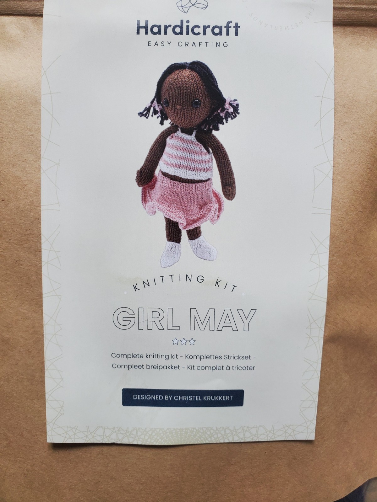 Hardicraft Knitting Kit Girl May Made in the Netherlands Crafting NIP