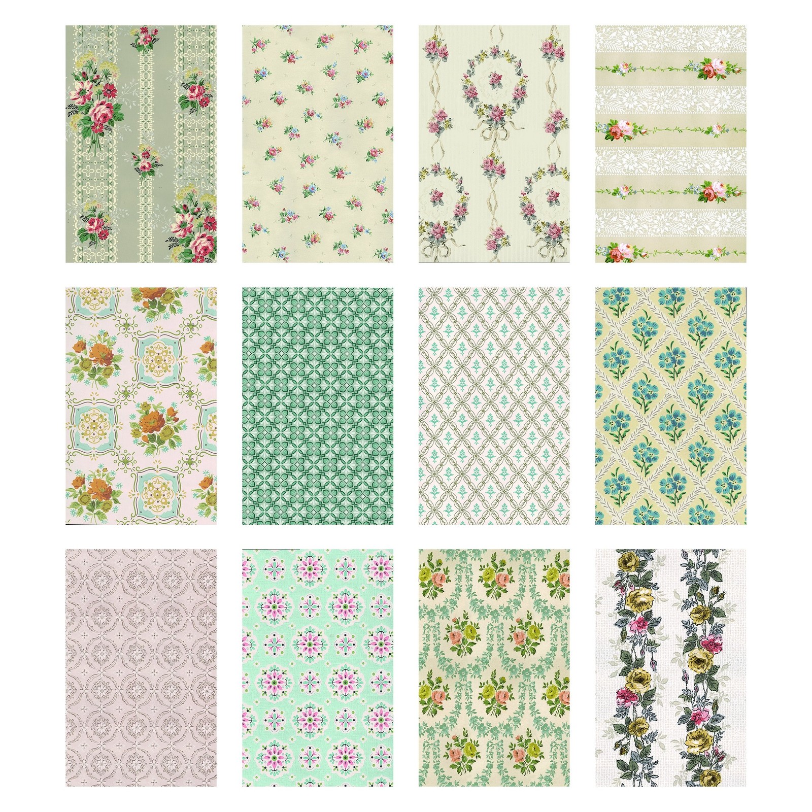 Idea-Ology Worn Wallpaper 5"X8" 24/Pkg 5" x 8"