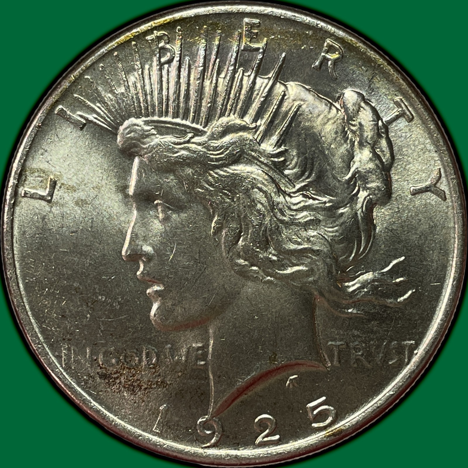 1925 Peace Dollar Brilliant Uncirculated BU Coin #38729