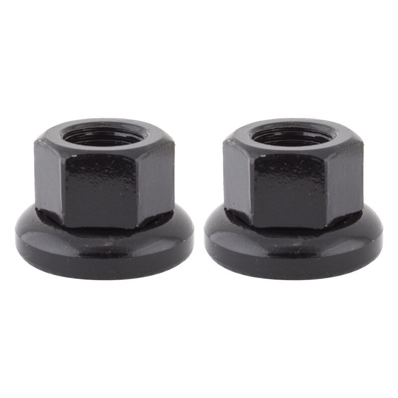 BICYCLE BIKE AXLE NUTS  CR-MO HUB M10 x 1.0MM  Black NEW