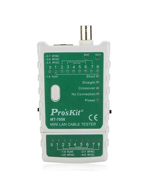 ProsKit MT-7058 3-In-1 Multifunctional Mini Lan Cable Tester