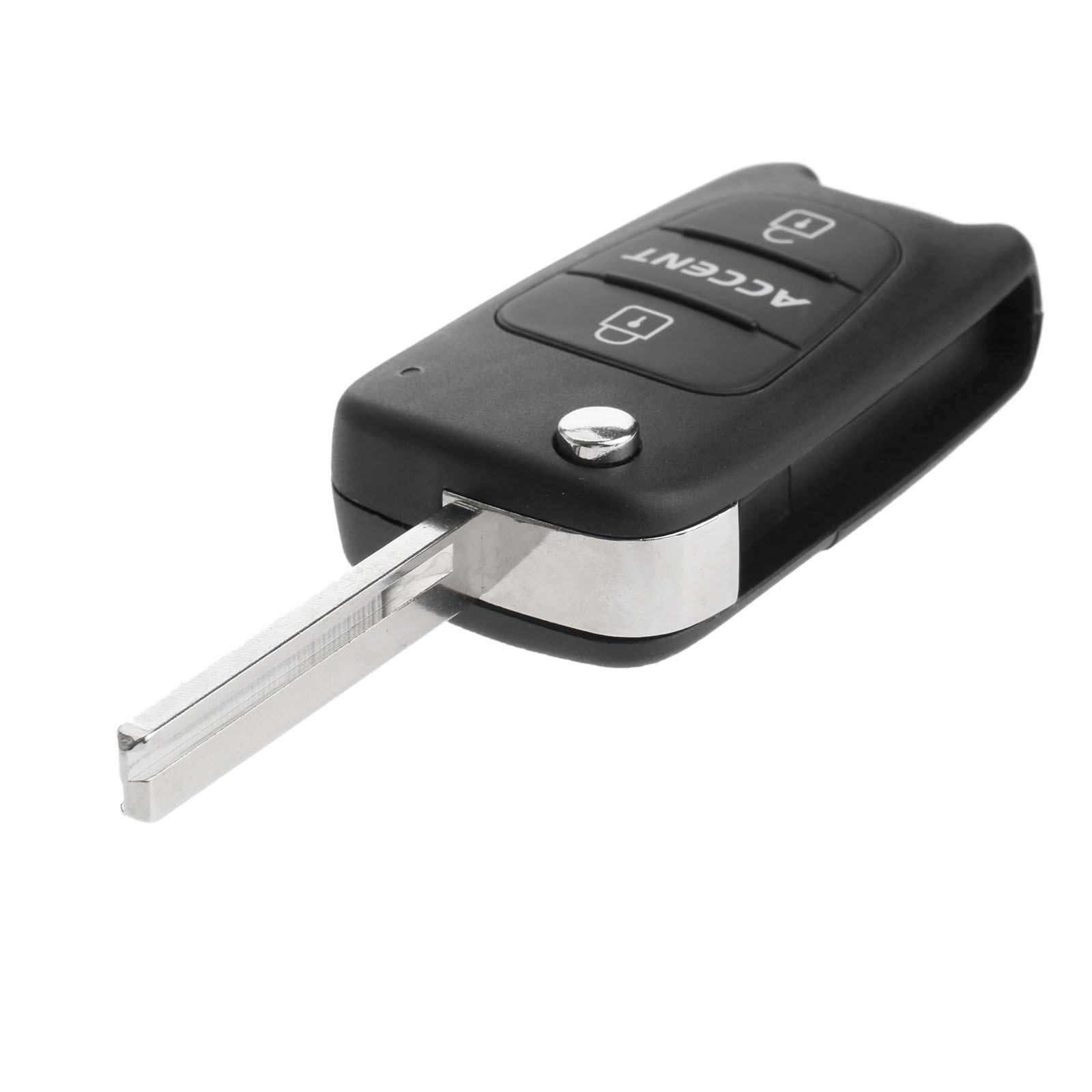 Flip Key Shell Remote Case Fob Uncut 3 Buttons Replace Parts for HYUNDAI Accent