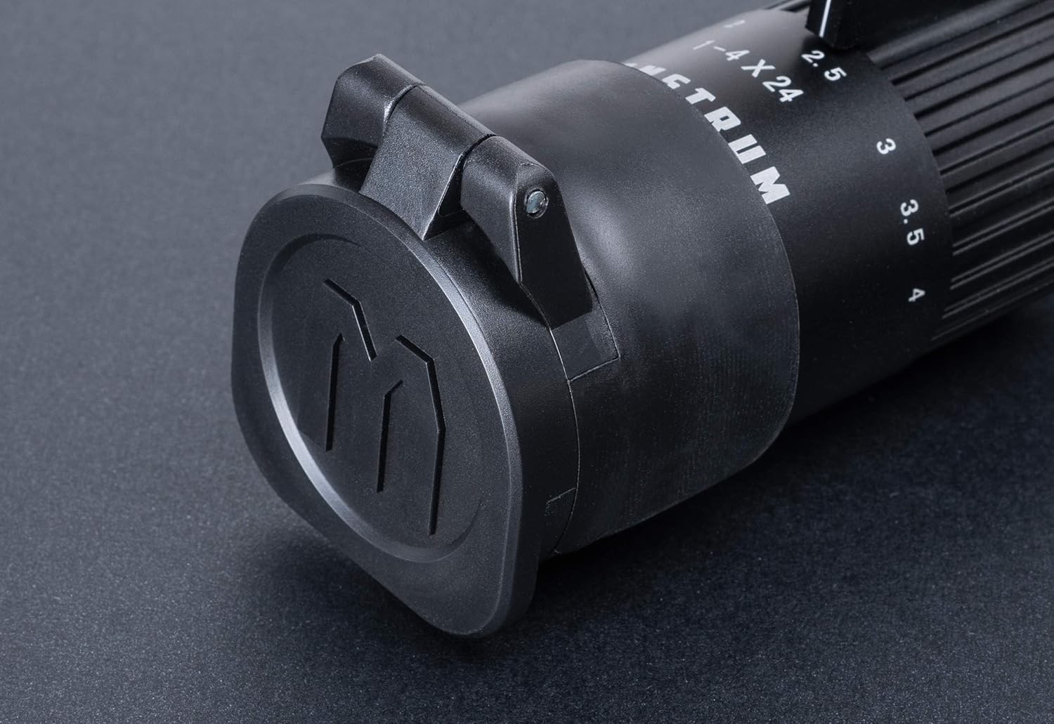Monstrum Rubberized Flip-Up Rifle Scope Lens Covers Objective Mm Outside