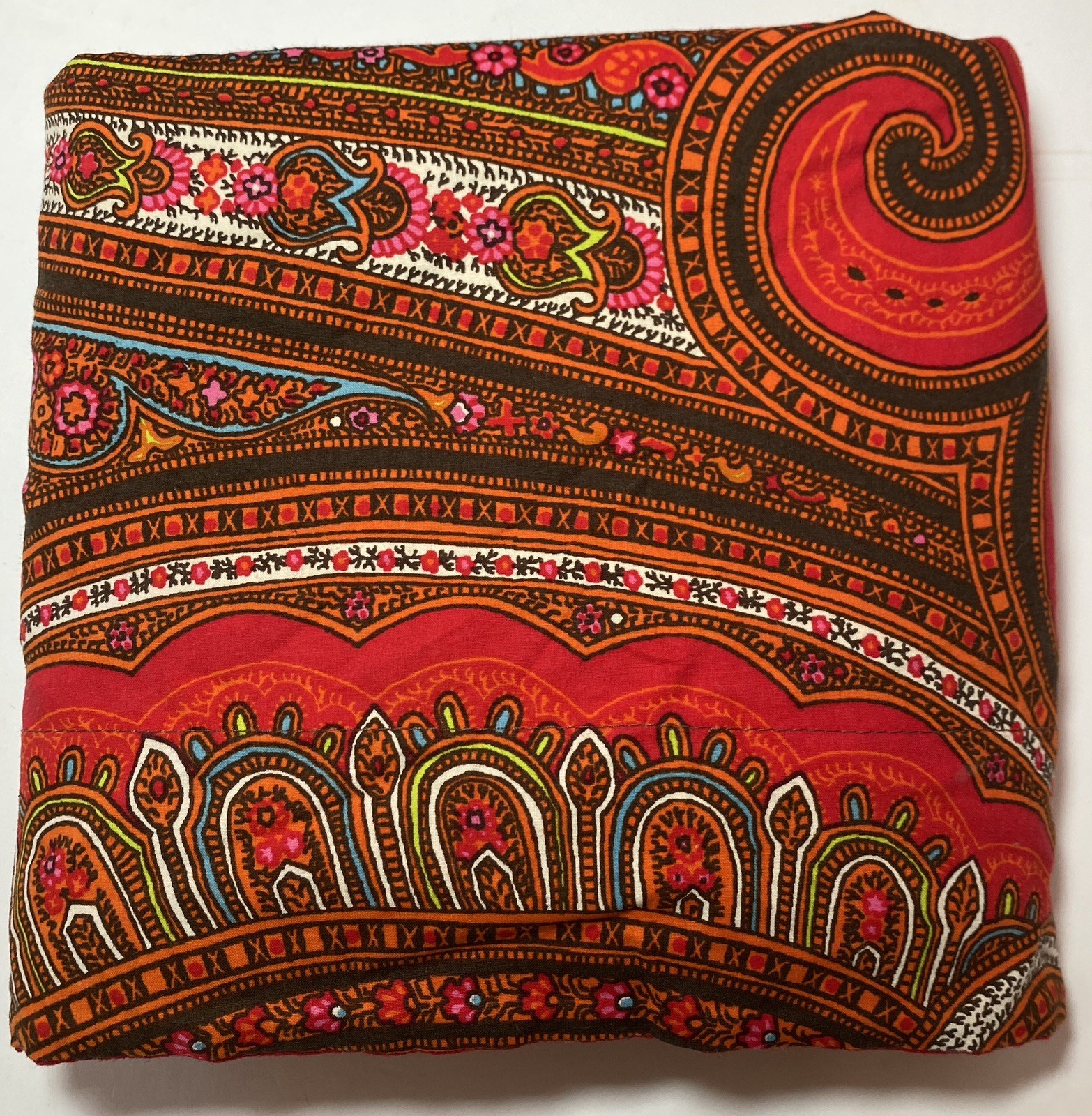 2 Isaac Mizrahi Red Paisley Cotton Standard Pillow Shams Target Turkey VGC