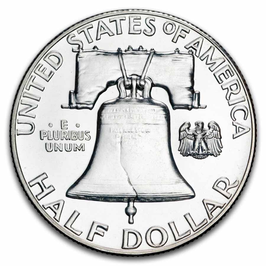 1956 Franklin Half Dollar Gem Proof (Type-II) 3 Feathers