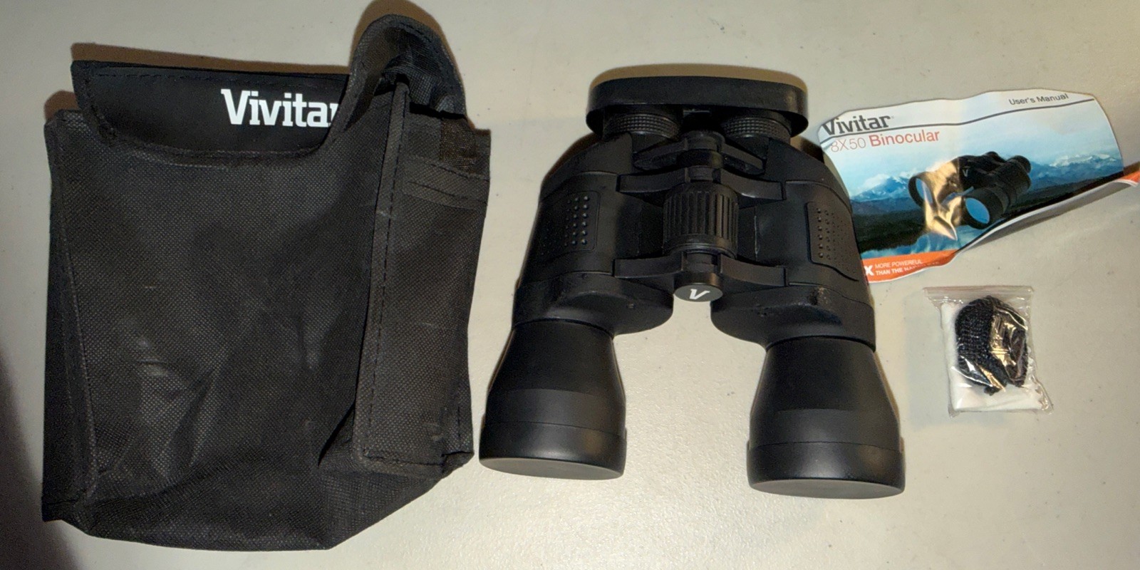 BINOCULARS Vivitar 8 x 50 Black Full-Size